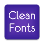 clean free font theme android application logo